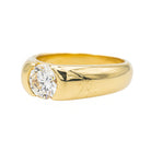 Bague Solitaire Or jaune Diamant - Castafiore