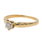 Bague Solitaire Or jaune Diamant - Castafiore