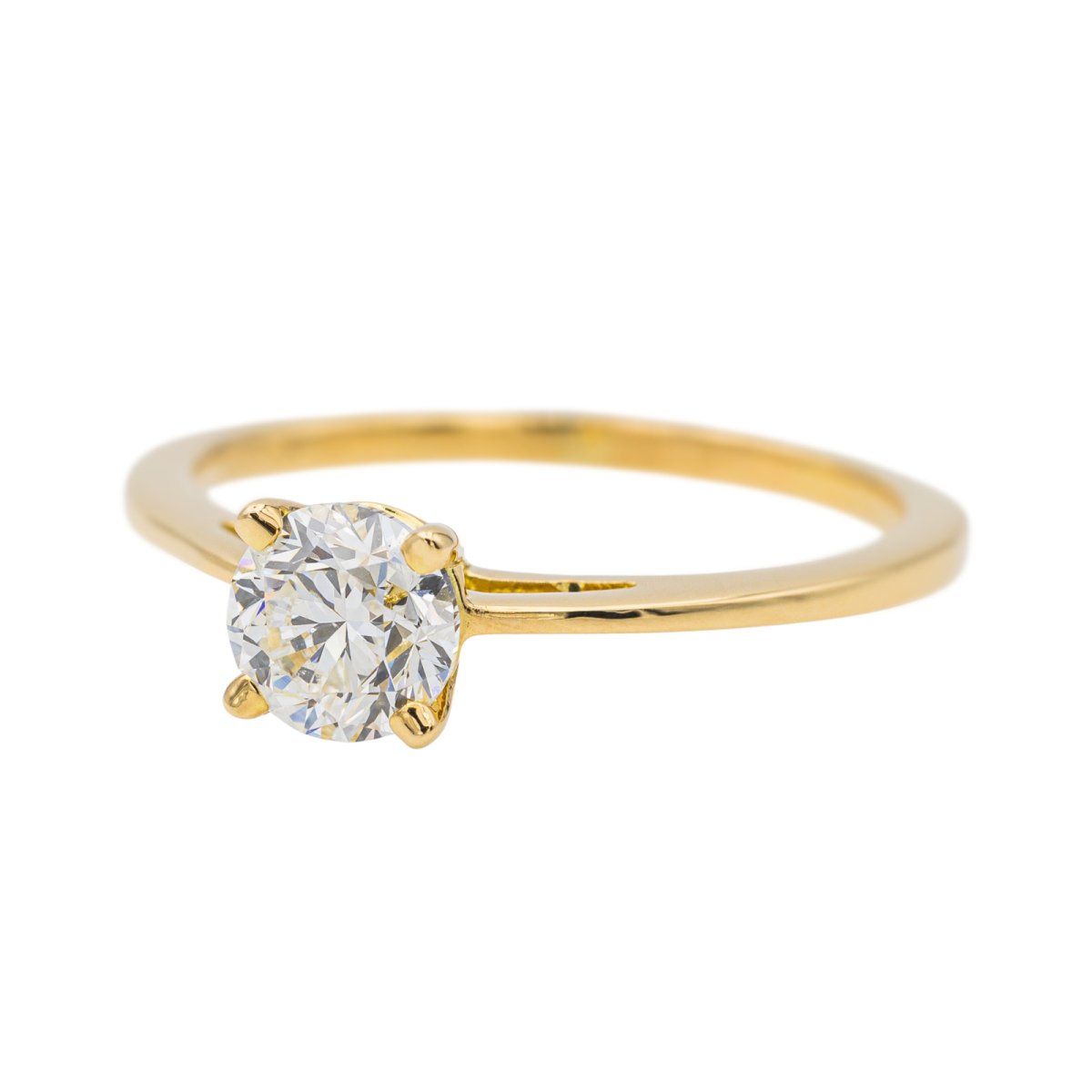 Bague Solitaire Or jaune Diamant - Castafiore