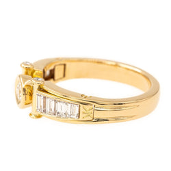 Bague Solitaire Or jaune Diamant - Castafiore