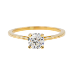 Bague Solitaire Or jaune Diamant - Castafiore