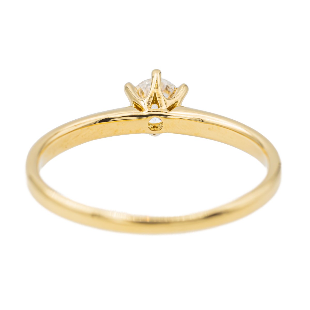 Bague Solitaire Or jaune Diamant - Castafiore