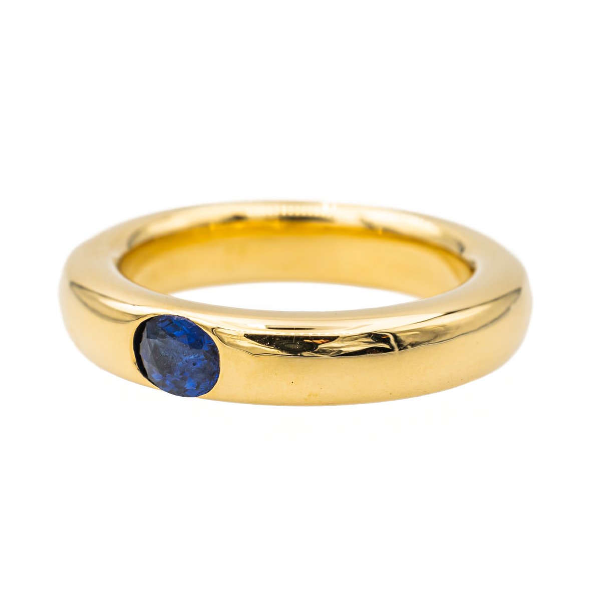 Bague Solitaire Or jaune Saphir - Castafiore