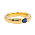 Bague Solitaire Or jaune Saphir - Castafiore