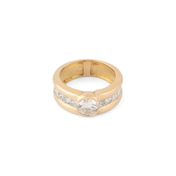 Bague solitaire ornée d'un diamant taille brillant d'environ 1,21 cts - Castafiore