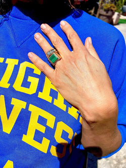 Bague solitaire ornée d'un diamant taille brillant d'environ 1,21 cts - Castafiore