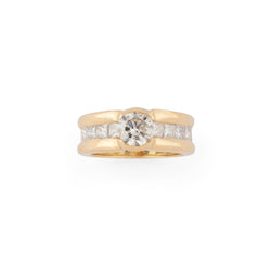 Bague solitaire ornée d'un diamant taille brillant d'environ 1,21 cts - Castafiore