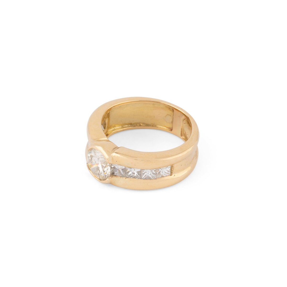 Bague solitaire ornée d'un diamant taille brillant d'environ 1,21 cts - Castafiore