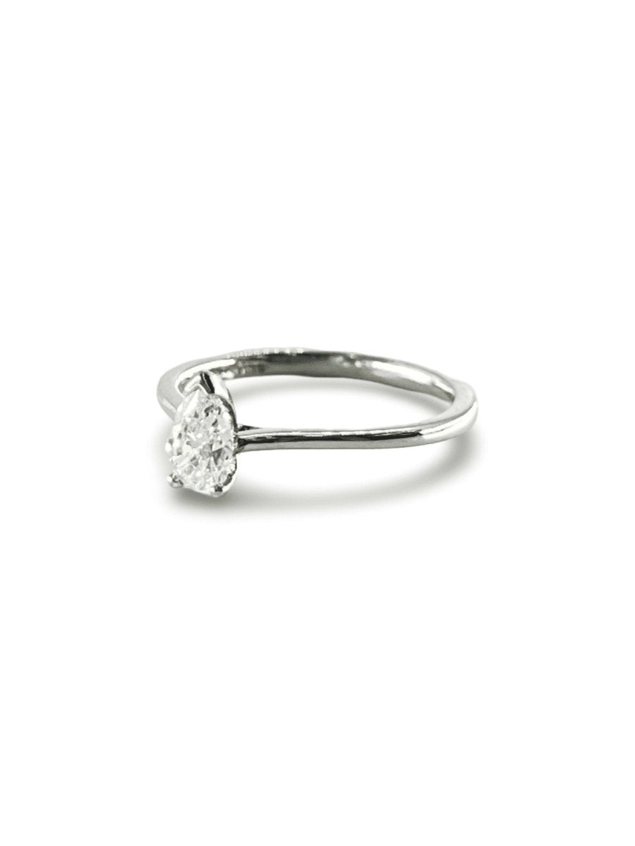 Bague solitaire platine diamant 0,45 ct - Castafiore