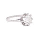 Bague solitaire platine et diamant - Castafiore