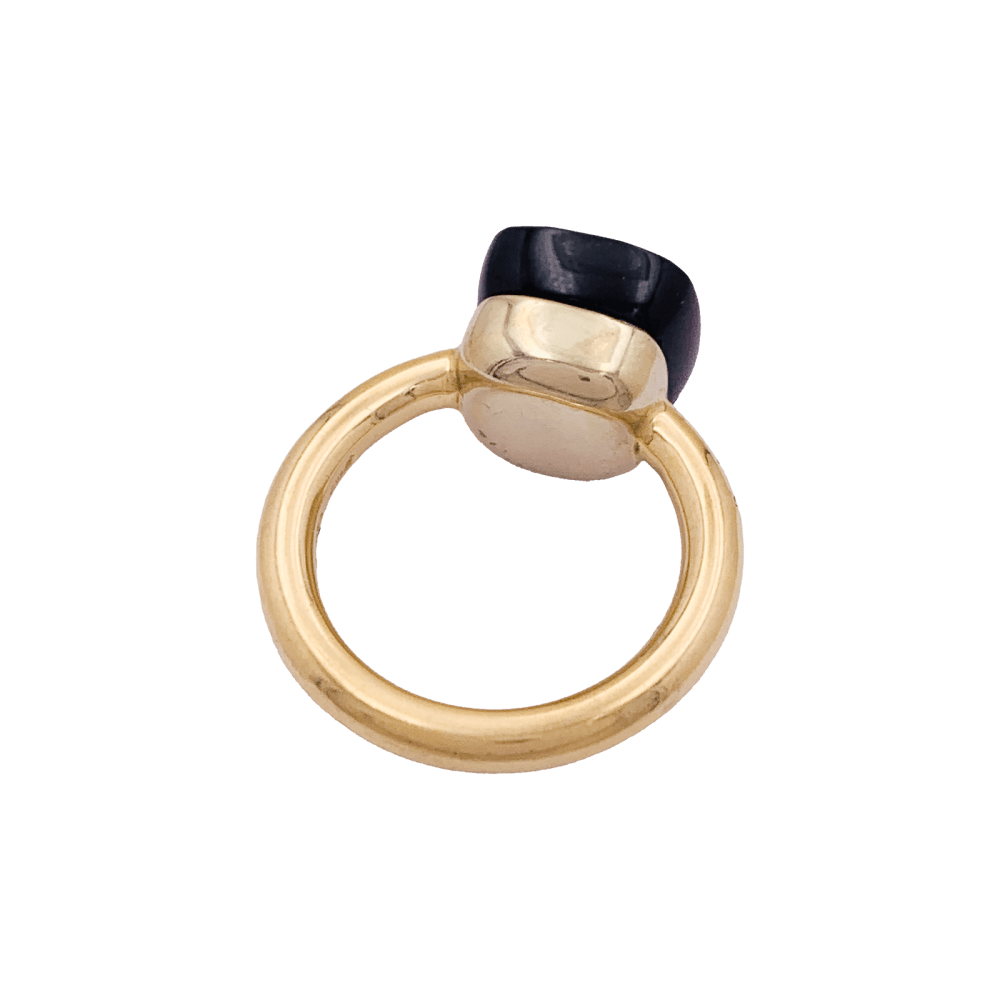 Bague Solitaire POMELLATO "Nudo Classic" en or rose et grenat - Castafiore