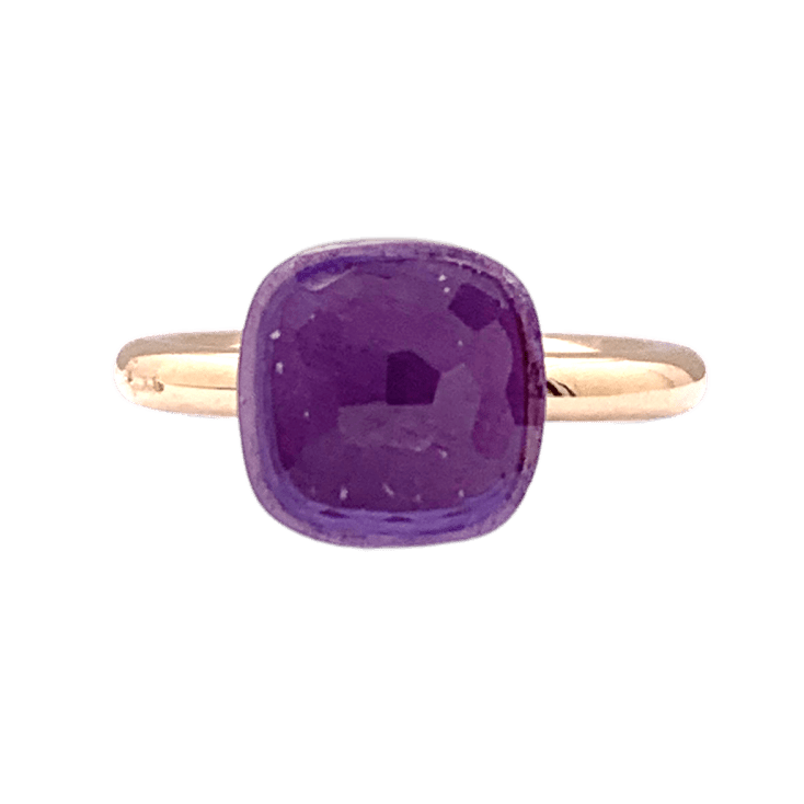 Ring Pomellato, "Nudo Classic", two golds, amethyst.
