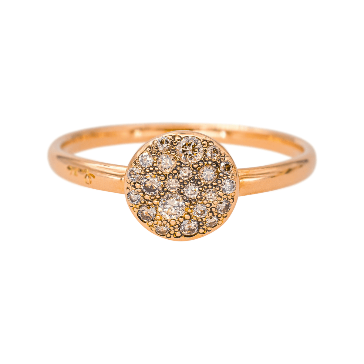 Bague Solitaire POMELLATO "Sabbia" en or rose et diamants - Castafiore