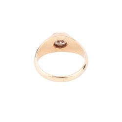 Bague solitaire sur or jaune diamant demi taille - Castafiore