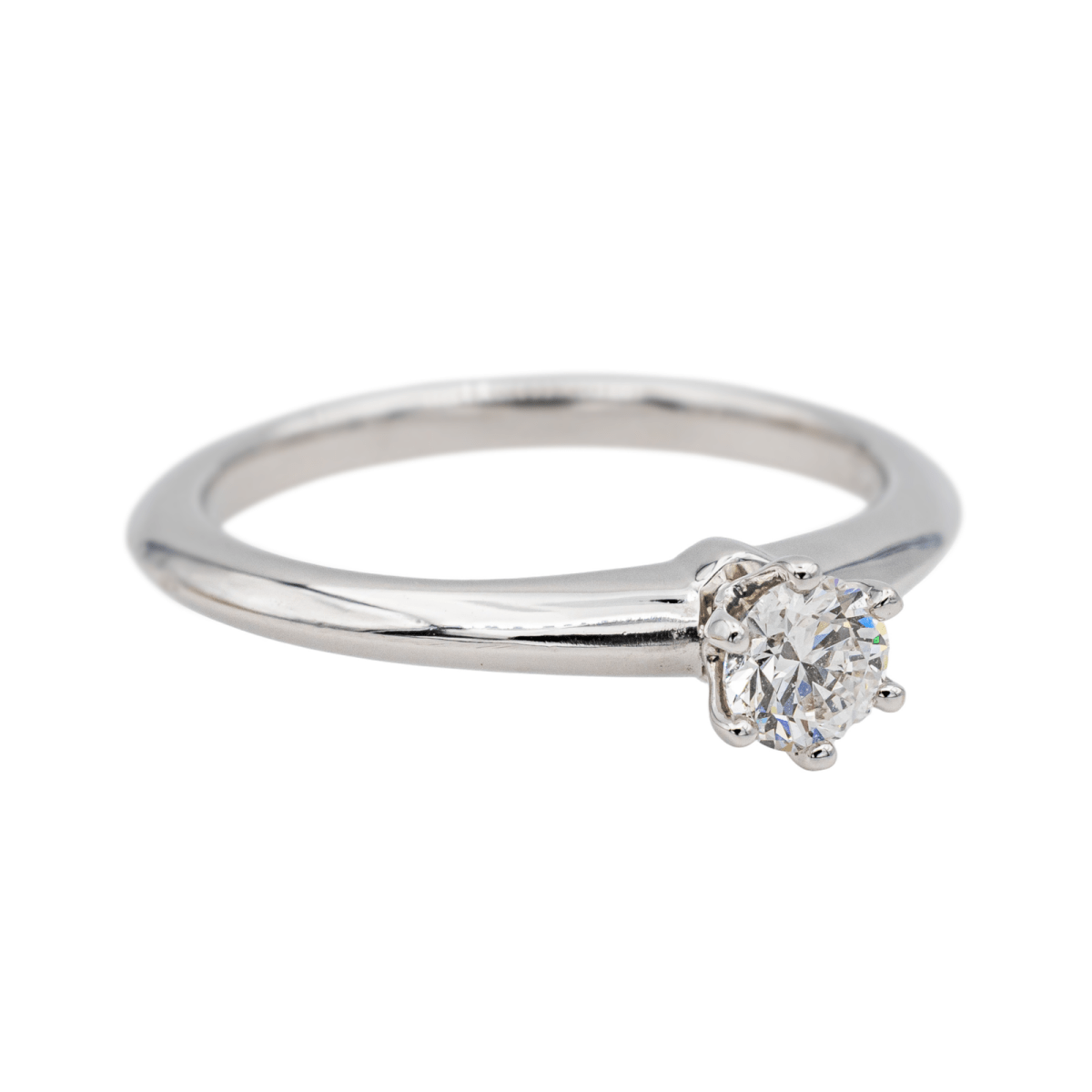 Bague Solitaire TIFFANY & CO. en platine et diamant - Castafiore