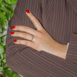 Bague Solitaire TIFFANY & CO. en platine et diamant - Castafiore