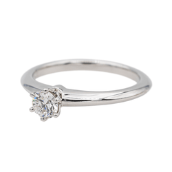 Bague Solitaire TIFFANY & CO. en platine et diamant - Castafiore
