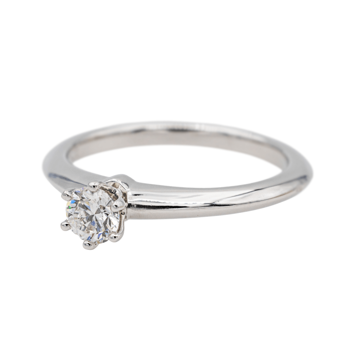 Bague Solitaire TIFFANY & CO. en platine et diamant - Castafiore