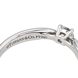 Bague Solitaire TIFFANY & CO "Harmony" en platine et diamant - Castafiore