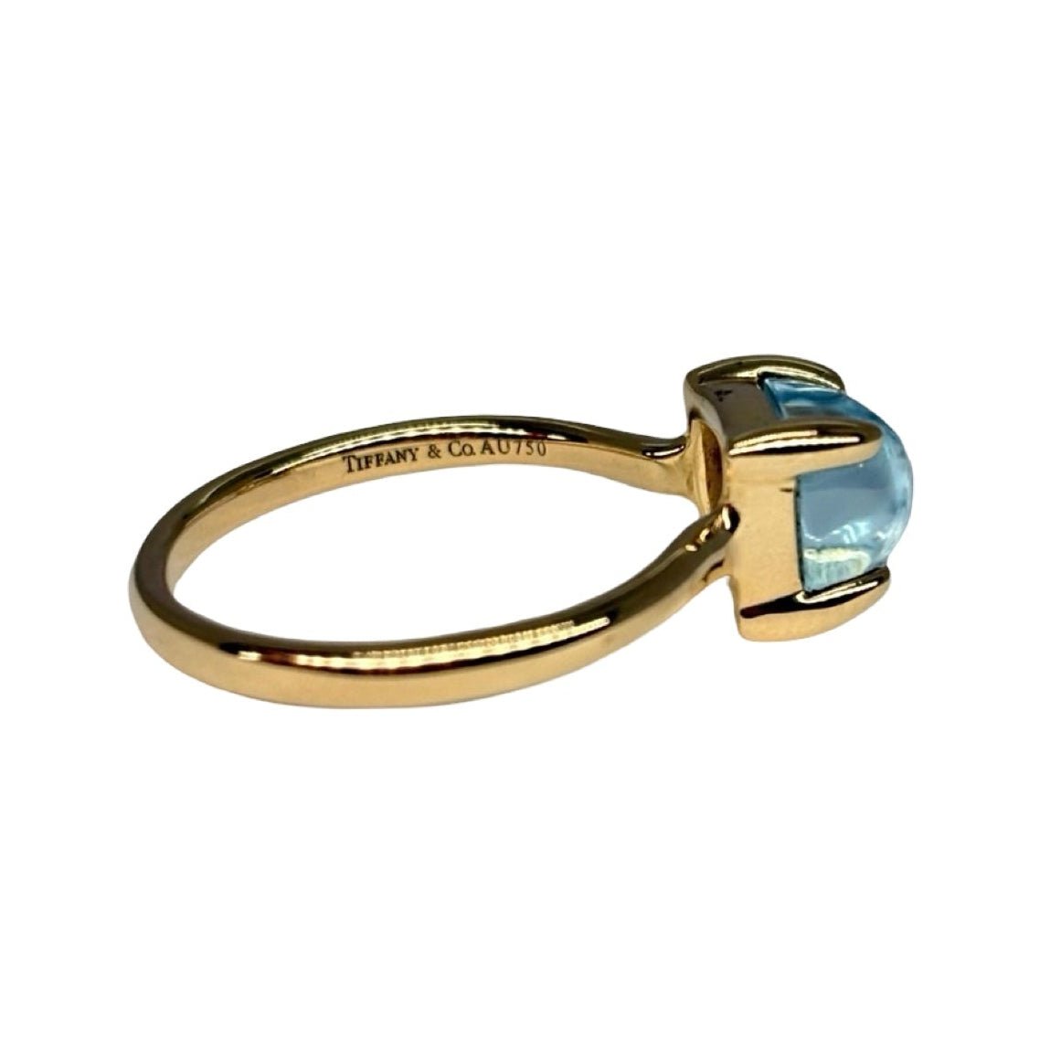 Bague Solitaire TIFFANY & CO. "Paloma Picasso" en or jaune et topaze - Castafiore