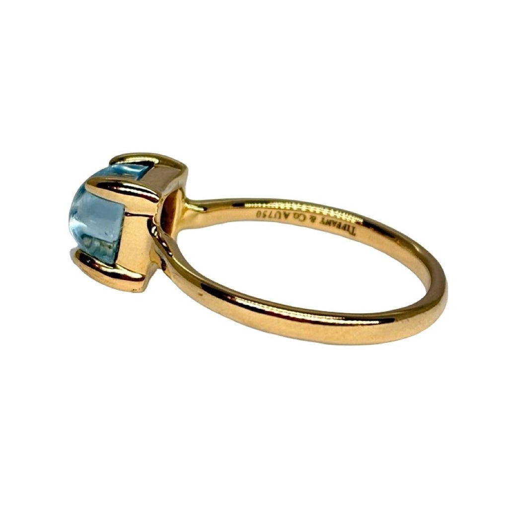 Bague Solitaire TIFFANY & CO. "Paloma Picasso" en or jaune et topaze - Castafiore