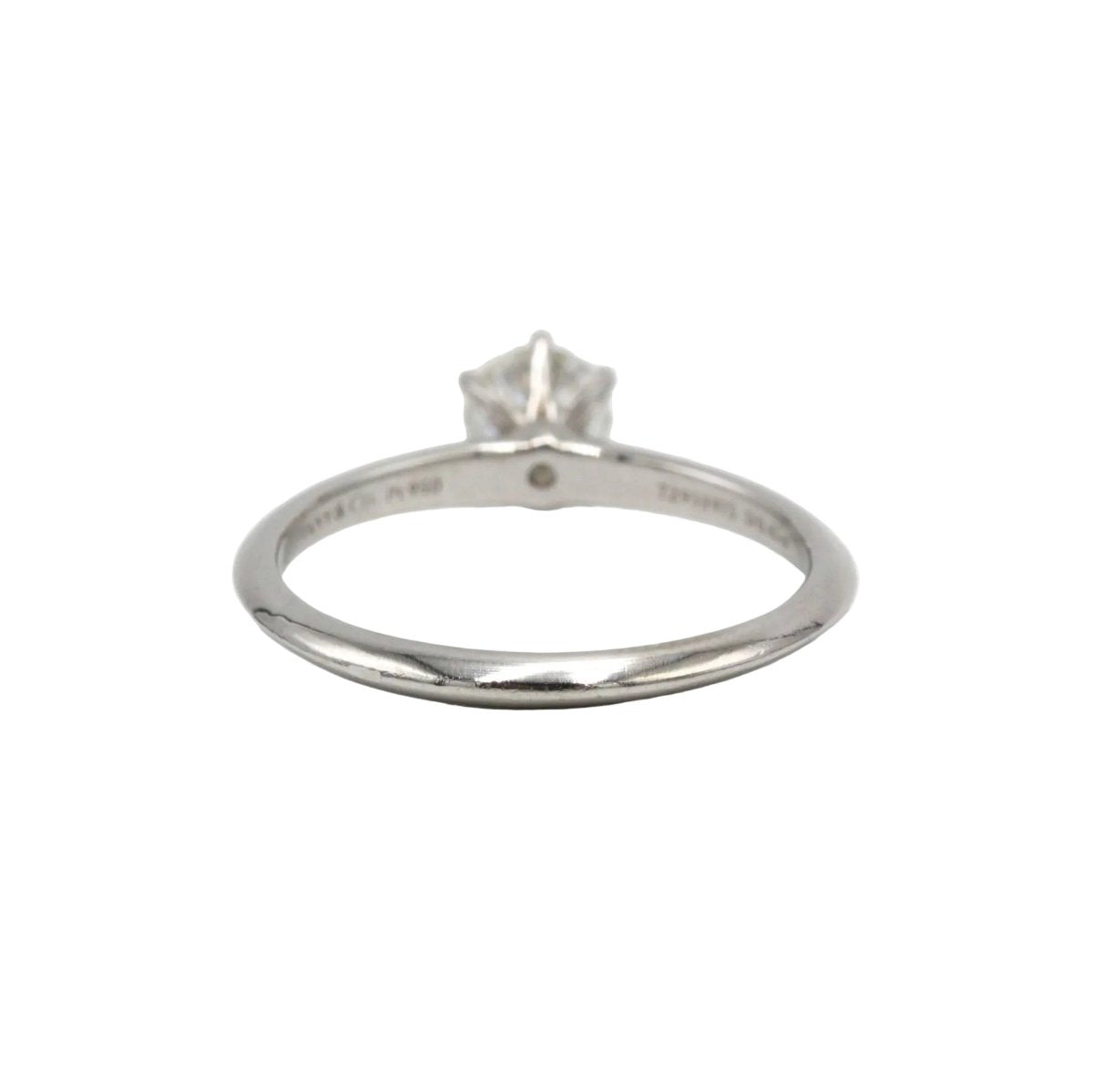 Bague Solitaire TIFFANY & CO. "Setting" en platine et diamant - Castafiore
