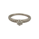 Bague Solitaire TIFFANY & CO "Setting" en platine et diamants - Castafiore