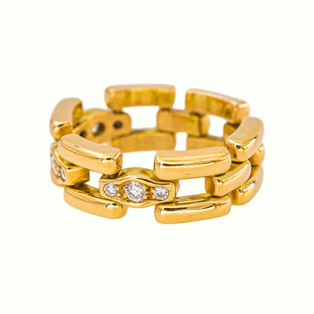 Bague Souple Or jaune Diamant - Castafiore
