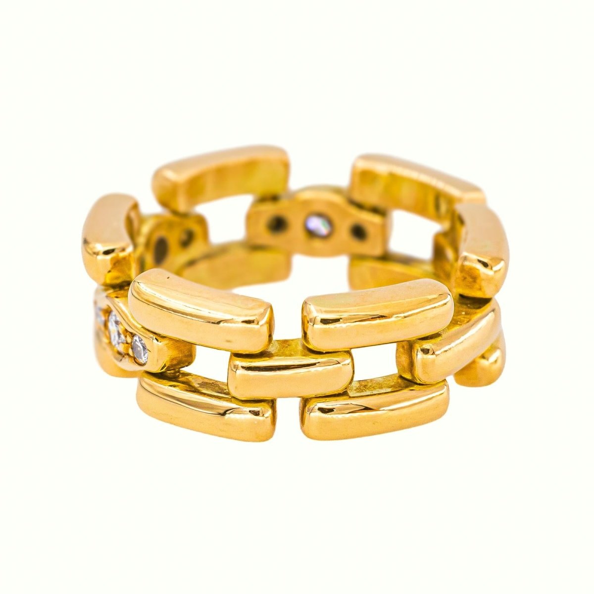 Bague Souple Or jaune Diamant - Castafiore