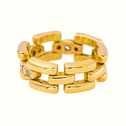 Bague Souple Or jaune Diamant - Castafiore