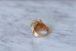 Bague spirale or rose et diamants - Castafiore