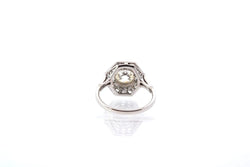 Bague style art déco en platine sertie de diamants - Castafiore