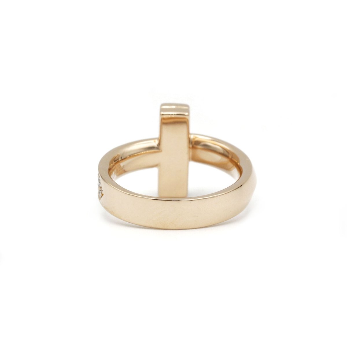 TIFFANY & CO. “T1” ring in pink gold and diamond – Castafiore