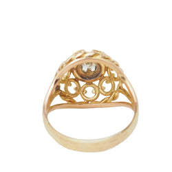 Bague Tank ajourée en or rose et diamant - Castafiore