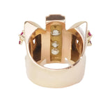 Bague Tank CARTIER en or jaune, rubis et diamants - Castafiore