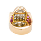 Bague Tank Diamant en Or Jaune - Castafiore