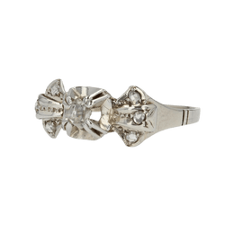 Bague Tank en or blanc et diamants - Castafiore