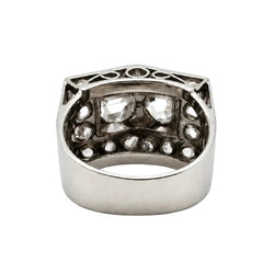 Bague Tank en or blanc et diamants - Castafiore