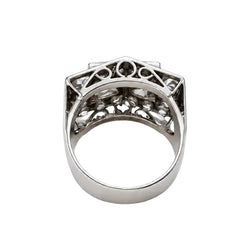 Bague Tank en or blanc et diamants - Castafiore