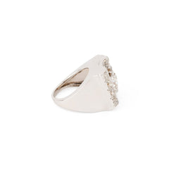 Bague Tank en or blanc et diamants - Castafiore