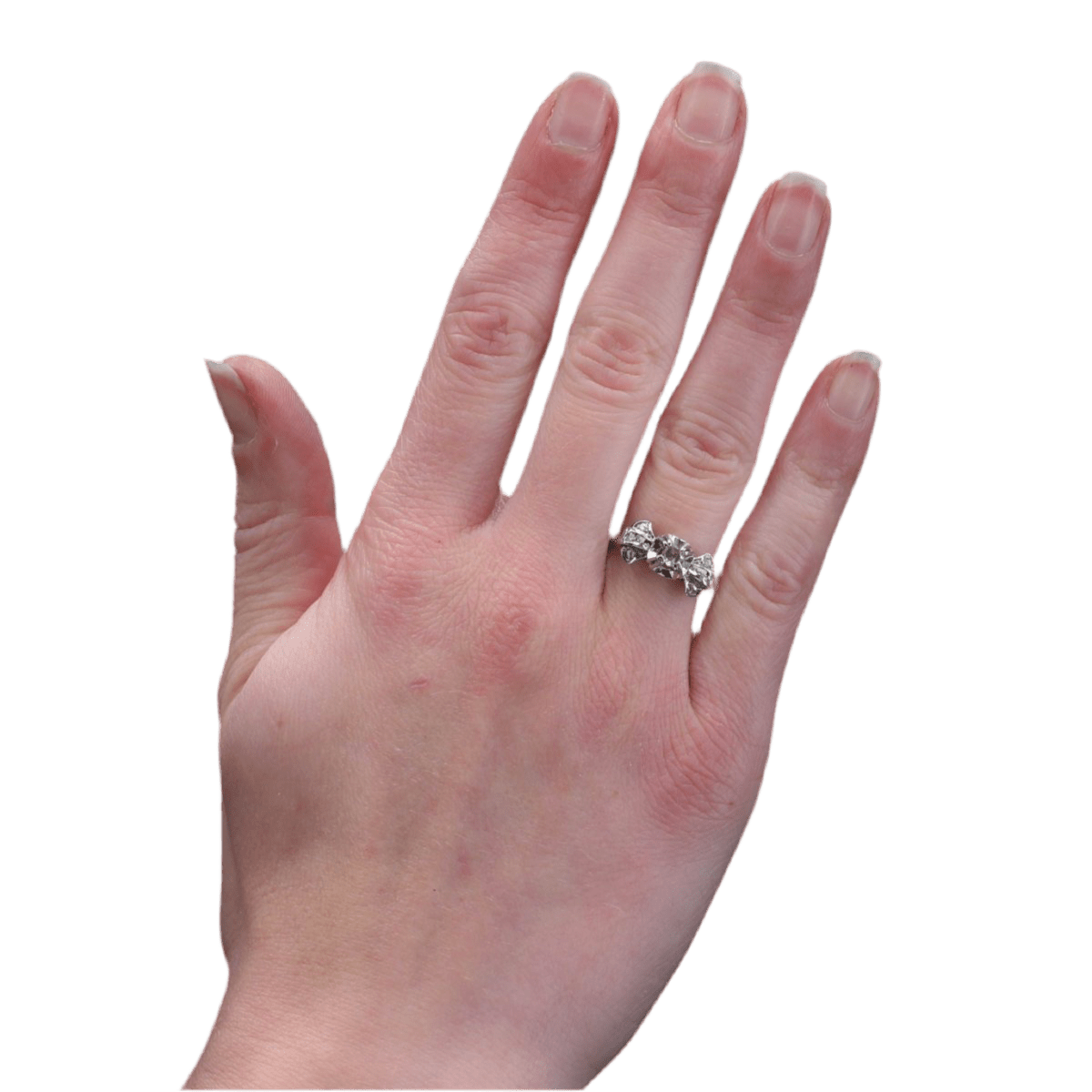 Bague Tank en or blanc et diamants - Castafiore