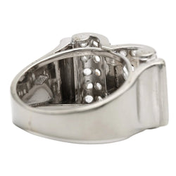 Bague Tank en or blanc et diamants - Castafiore