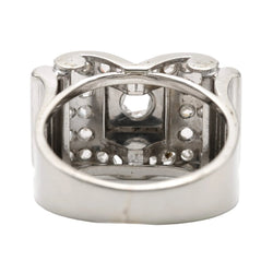 Bague Tank en or blanc et diamants - Castafiore