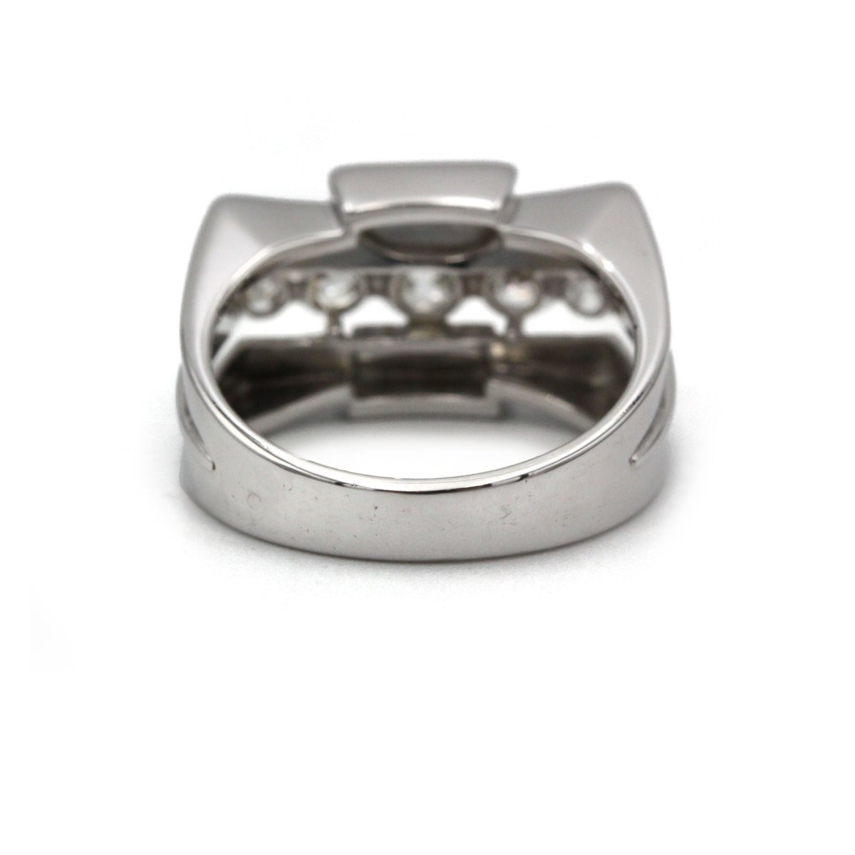 Bague Tank en or blanc et diamants - Castafiore