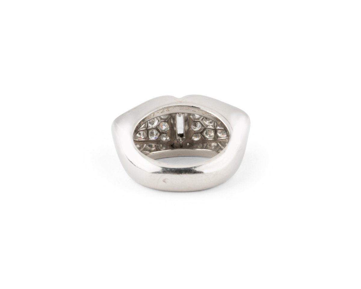Bague Tank en or blanc et diamants - Castafiore