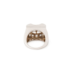 Bague Tank en or blanc et diamants - Castafiore