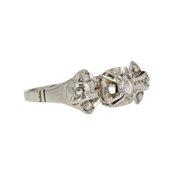 Bague Tank en or blanc et diamants - Castafiore