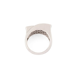 Bague Tank en or blanc et diamants - Castafiore