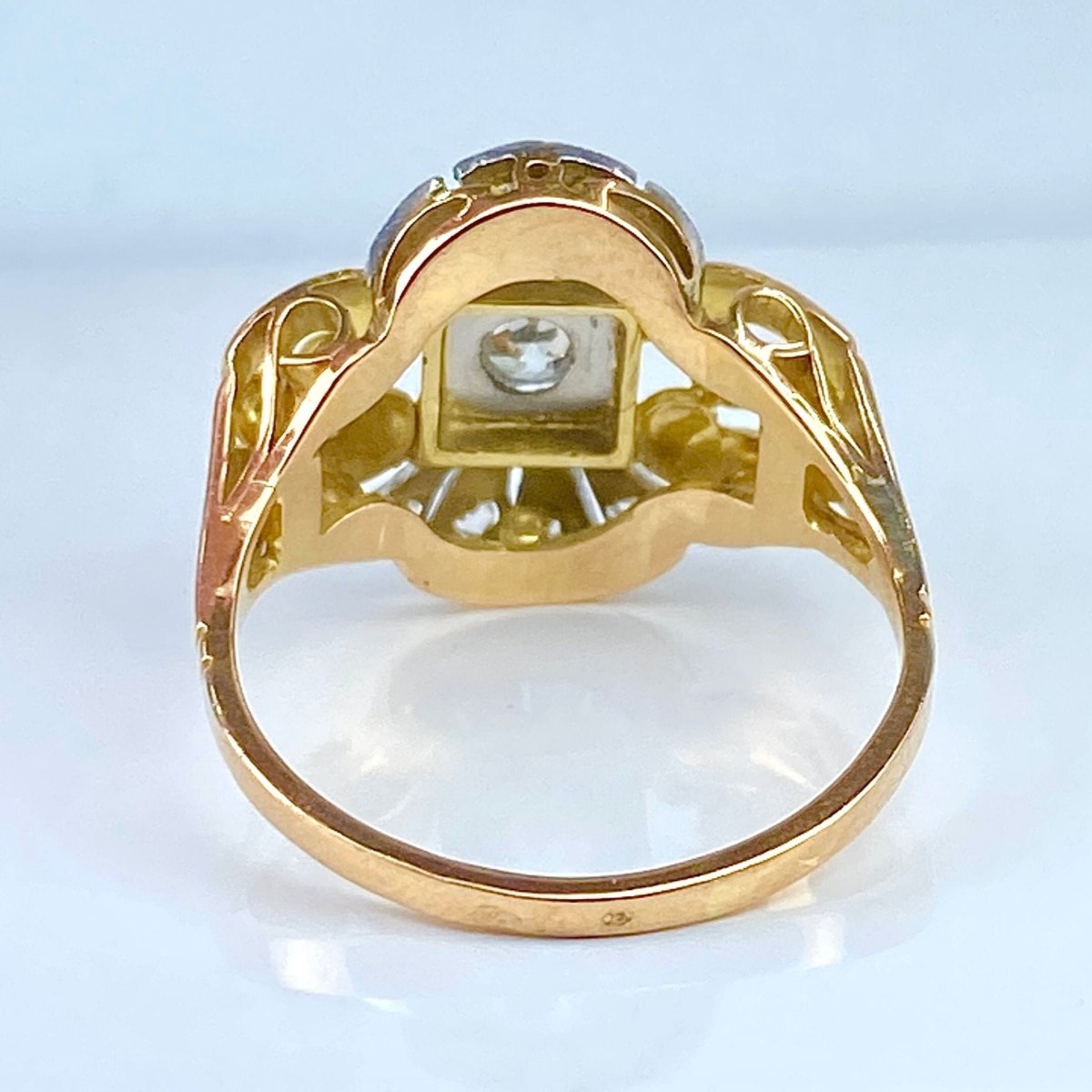 Bague Tank en or et diamants - Castafiore