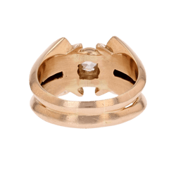 Bague Tank en or jaune et diamant - Castafiore